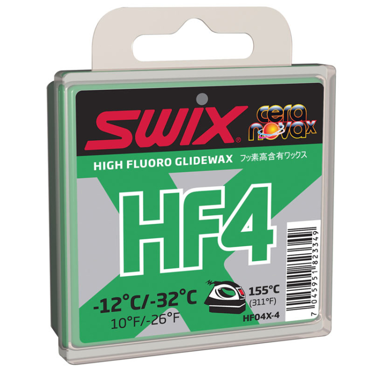 Мазь скольжения SWIX HF4X, (-12-32 C), Green, 40 g