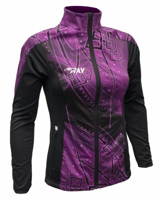 Лыжная разминочная куртка Ray Pro Race WS Violet Print женская