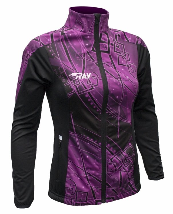 Лыжная разминочная куртка Ray Pro Race WS Violet Print женская