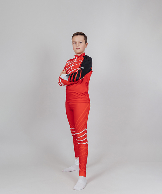 Детский лыжный гоночный комбинезон NordSki Jr. Pro Red/Black