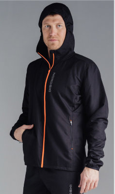 Мужская куртка для бега Nordski Run black-orange