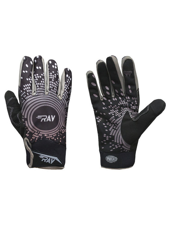 Лыжные перчатки Ray Race черно-серый