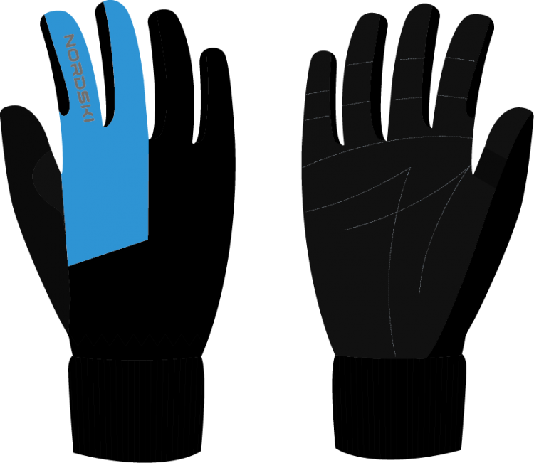 Лыжные перчатки детские Nordski Jr Motion Ws black-blue