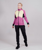 Женский тренировочный лыжный костюм Nordski Hybrid Fuchsia/Yellow