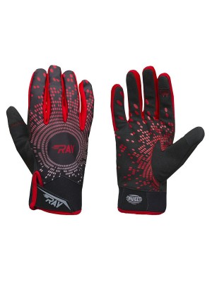 Лыжные перчатки Ray Race красно-черный