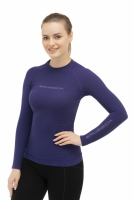 Спортивная футболка Brubeck 3D PRO женская с длинным рукавом фиолетовая
