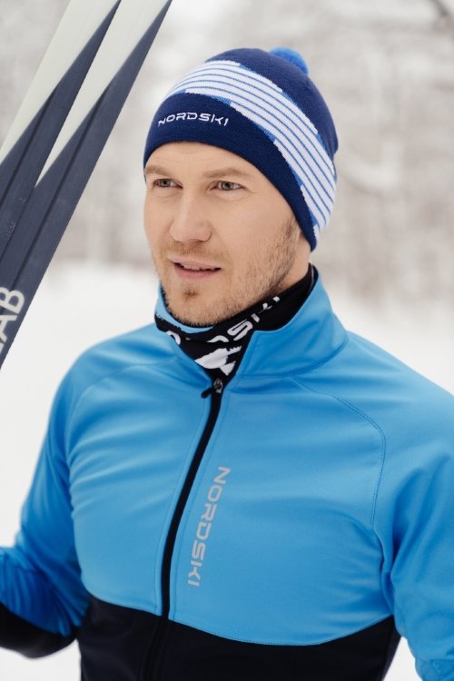 Лыжная шапка Nordski Line Jeans