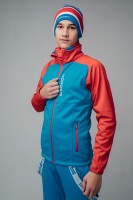 Детская лыжная куртка Nordski Premium blue-red