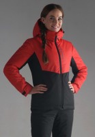 Женская утеплённая прогулочная лыжная куртка Nordski Montana Red-Black