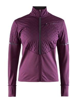Женская утепленная куртка для бега зимой Craft Urban Thermal Wind Violet