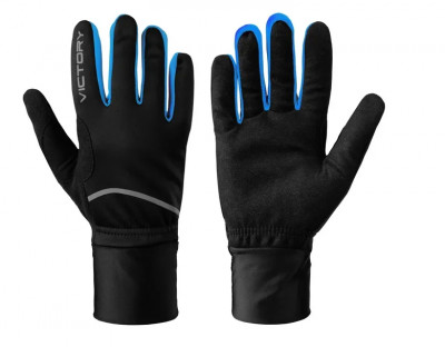 Гоночные лыжные перчатки Victory Code A4 black-blue