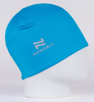 Лыжная тренировочная шапка Nordski Warm light blue