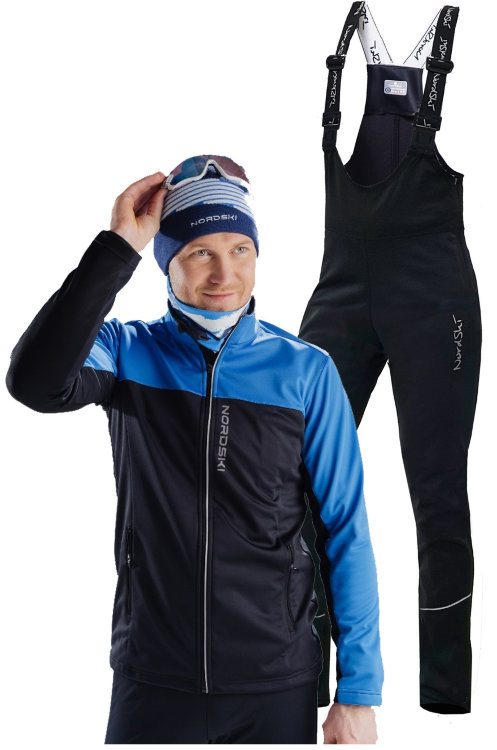 Детский лыжный костюм Nordski Active blue-black 2020